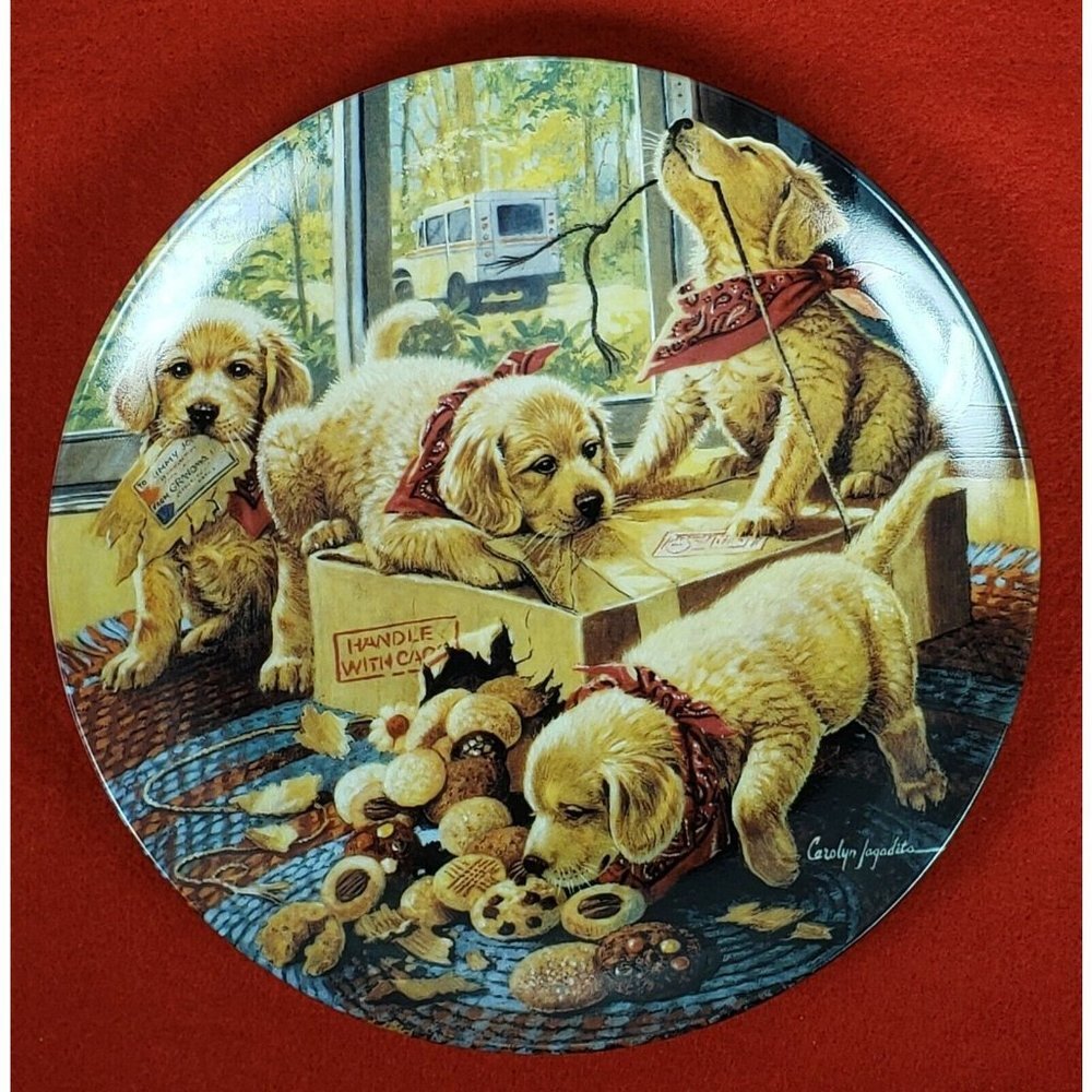 Little Bandits Collectors Plate "Handle With Care" by Bradford Exchange MIB +COA